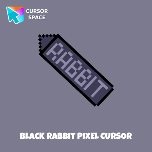 Black Rabbit Pixel cursor pointer cursor
