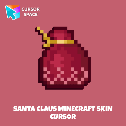 Santa Claus Minecraft Skin cursor pointer cursor